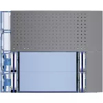 SFERA: PLAKIETKA MODUŁU FONICZNEGO PODSTAWOWEGO - 2X2 PRZYCISKI - STALOWOSZARA