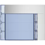 SFERA: PLAKIETKA MODUŁU Z 4 PRZYCISKAMI - 3 PRZYCISKI - ALUMINIUM