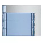 SFERA: PLAKIETKA MODUŁU Z 4 PRZYCISKAMI - 3 PRZYCISKI - ALUMINIUM