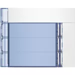 SFERA: PLAKIETKA MODUŁU Z 4 PRZYCISKAMI - 3 PRZYCISKI - BIAŁA