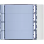 SFERA: PLAKIETKA MODUŁU Z PRZYCISKAMI - 4 PRZYCISKI -ALUMINIUM