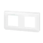 MOSAIC RAMKA PODWÓJNA POZIOMA - 2X2 MODULY BIAŁA ANTYBAKTERYJNA DO UCHWYTU NR REF 0802 52/58
