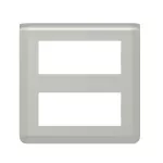 MOSAIC - Ramka 2 x 5 modułowa pozioma - Aluminium