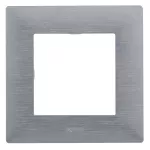 Niloe Step - ramka pojedyncza 1x - kolor aluminium szczotkowane