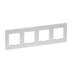 Niloe Step - ramka poczwórna 4x- kolor aluminium