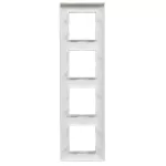 Niloe Step - ramka poczwórna 4x - kolor aluminium szczotkowane