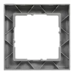SUNO - Ramka - 1x, Aluminium szczotkowane