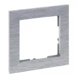 SUNO - Ramka - 1x, Aluminium szczotkowane