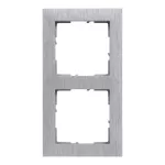 SUNO - Ramka - 2x, Aluminium szczotkowane