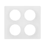 CELIANE 3 - RAMKA POCZWÓRNA SPECJALNA (2X2=2X4 MODUŁY) - KOLOR: BIEL EMALIOWANA
