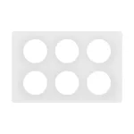 CELIANE 3 - RAMKA SZEŚCIOKROTNA SPECJALNA (2X3=2X6 MODUŁÓW) - KOLOR: BIEL EMALIOWANA