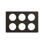 CELIANE 3 - RAMKA SZEŚCIOKROTNA SPECJALNA (2X3=2X6 MODUŁÓW) - KOLOR: CZERŃ MATOWA