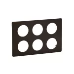 CELIANE 3 - RAMKA SZEŚCIOKROTNA SPECJALNA (2X3=2X6 MODUŁÓW) - KOLOR: CZERŃ MATOWA