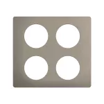 CELIANE 3 - RAMKA POCZWÓRNA SPECJALNA (2X2=2X4 MODUŁY) - KOLOR: STAL SATYNOWA IMITACJA
