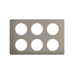 CELIANE 3 - RAMKA SZEŚCIOKROTNA SPECJALNA (2X3=2X6 MODUŁÓW) - KOLOR: STAL SATYNOWA IMITACJA