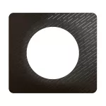 CELIANE 3 - RAMKA POJEDYNCZA (1X2 MODUŁY) - KOLOR: CZERŃ METEOR
