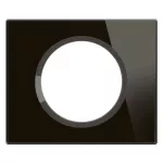 CELIANE 3 - RAMKA POJEDYNCZA (1X2 MODUŁY) - KOLOR: SZKŁO ONYX (CZARNE)