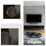 CELIANE 3 - RAMKA POTRÓJNA (3X2 MODUŁY) - KOLOR: SZKŁO ONYX (CZARNE)