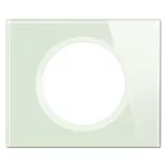 CELIANE 3 - RAMKA POJEDYNCZA (1X2 MODUŁY) - KOLOR: SZKŁO OPAL (BIAŁE)