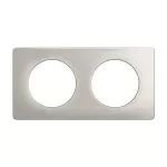 CELIANE 3 - RAMKA PODWÓJNA (2X2 MODUŁY) - KOLOR: ALUMINIUM SATYNOWE