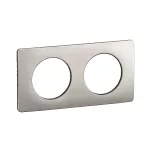 CELIANE 3 - RAMKA PODWÓJNA (2X2 MODUŁY) - KOLOR: ALUMINIUM SATYNOWE