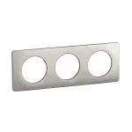CELIANE 3 - RAMKA POTRÓJNA (3X2 MODUŁY) - KOLOR: ALUMINIUM SATYNOWE