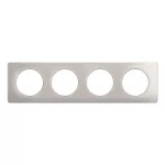 CELIANE 3 - RAMKA POCZWÓRNA (4X2 MODUŁY) - KOLOR: ALUMINIUM SATYNOWE