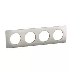 CELIANE 3 - RAMKA POCZWÓRNA (4X2 MODUŁY) - KOLOR: ALUMINIUM SATYNOWE