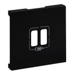 NILOE STEP - GNIAZDO USB 3A TYP A+A - PLAKIETKA KOLOR CZARNY
