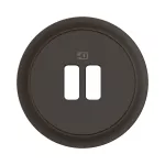 CELIANE 3 - PLAKIETKA GNIAZD USB POJEDYNCZYCH I PODWÓJNYCH - KOLOR: CZARNY