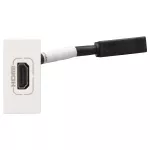 MOSAIC GNIAZDO HDMI TYPU A Z PRZEWODEM BIAŁY