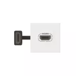 Gniazdo Mosaic HDMI 2-modułowe białe