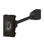 MOSAIC- GNIAZDO HDMI TYPU A Z PRZEWODEM ANTRACYT