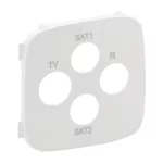 VALENA ALLURE - PLAKIETKA GNIAZDA TV-RD-SAT-SAT BIAŁA
