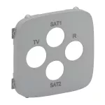 VALENA ALLURE - PLAKIETKA GNIAZDA TV-RD-SAT-SAT ALUMINIUM