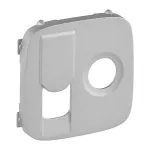 VALENA ALLURE - PLAKIETKA ALUMINIUM GNIAZDA TV + RJ45 KATEGORII 6 UTP