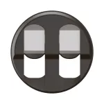 CELIANE 3 - PLAKIETKA GNIAZD PODWÓJNYCH RJ 45 - KOLOR: CZARNY