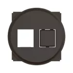 CELIANE 3 - ADAPTER KEYSTONE POJEDYNCZY LUB PODWÓJNY - KOLOR: CZARNY