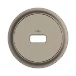 CELIANE 3 - PLAKIETKA GNIAZDA USB A 2.0 TRANSMISYJNEGO - KOLOR: TYTAN
