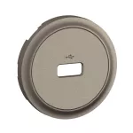 CELIANE 3 - PLAKIETKA GNIAZDA USB A 2.0 TRANSMISYJNEGO - KOLOR: TYTAN