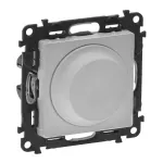 VALENA LIFE ŚCIEMNIACZ OBROTOWY BEZ ZACISKU NEUTRALNEGO ALUMINIUM 230 V~