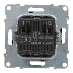 SUNO - Ściemniacz obrotowy - 240 V~ - 50 Hz - 5 - 75 W ( 10 lamp maks.) dla lamp LED z opcją ściemniania - bez zacisku neutralnego, Czarny