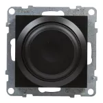 SUNO - Ściemniacz obrotowy - 240 V~ - 50 Hz - 5 - 75 W ( 10 lamp maks.) dla lamp LED z opcją ściemniania - bez zacisku neutralnego, Czarny