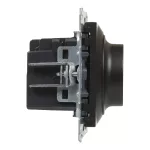 SUNO - Ściemniacz obrotowy - 240 V~ - 50 Hz - 5 - 75 W ( 10 lamp maks.) dla lamp LED z opcją ściemniania - bez zacisku neutralnego, Czarny