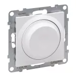 SUNO - Ściemniacz obrotowy - 240 V~ - 50 Hz - 5 - 75 W ( 10 lamp maks.) dla lamp LED z opcją ściemniania - bez zacisku neutralnego, Biały