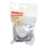 SUNO - Ściemniacz obrotowy - 240 V~ - 50 Hz - 5 - 75 W ( 10 lamp maks.) dla lamp LED z opcją ściemniania - bez zacisku neutralnego, Aluminium