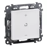 VALENA LIFE - ŚCIEMNIACZ PRZYCISKOWY Z ZACISKIEM NEUTRALNYM 150 W BIAŁY