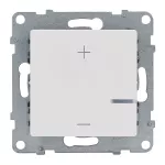 Suno - Ściemniacz przyciskowy bez zacisku neutralnego 125 VA LED, Biały