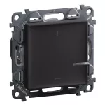 VALENA LIFE - ŚCIEMNIACZ PRZYCISKOWY BEZ ZACISKU NEUTRALNEGO 125 W CZARNY