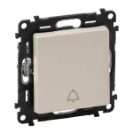 VALENA LIFE PRZYCISK PRZEŁĄCZY NO/NC Z SYMBOLEM DZWONKA KREMOWY 6 A - 250 V~